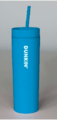 Drinking Bottle blue with Straw