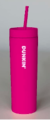 Drinking Bottle pink with Straw